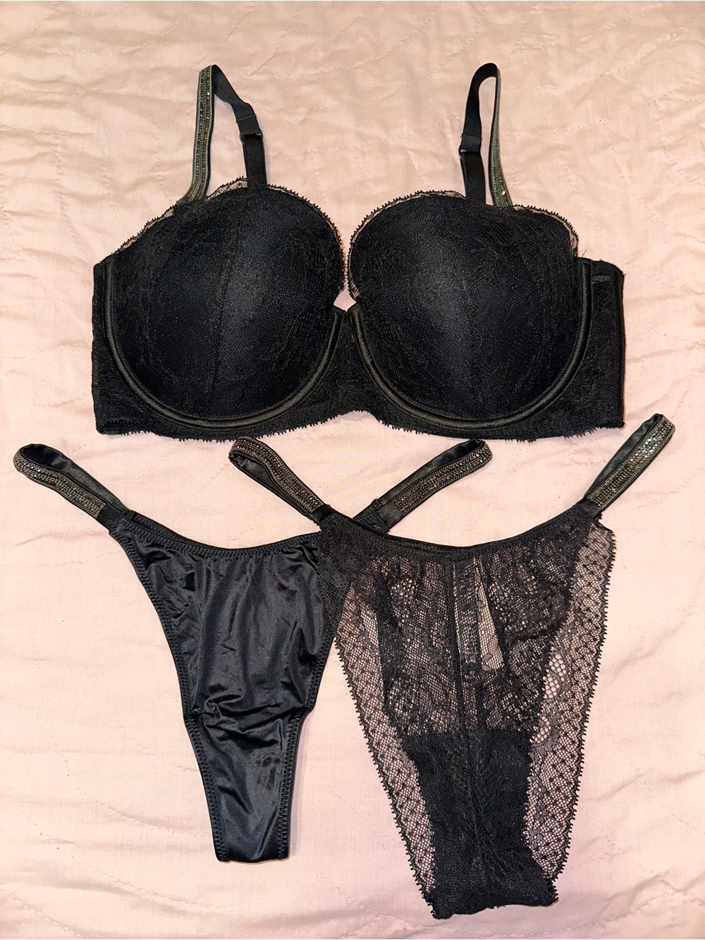 Victoria's Secret Black Lace Set